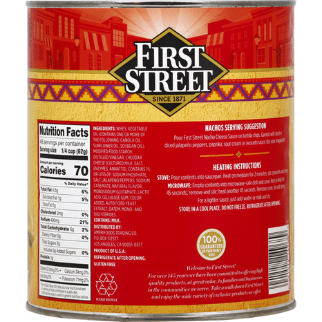 First Street Sauce, Nacho, Cheese