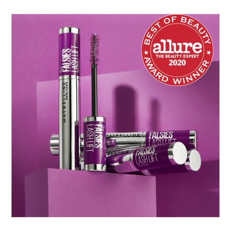 Maybelline Lash Lift Washable Mascara Eye Makeup, Blackest Black