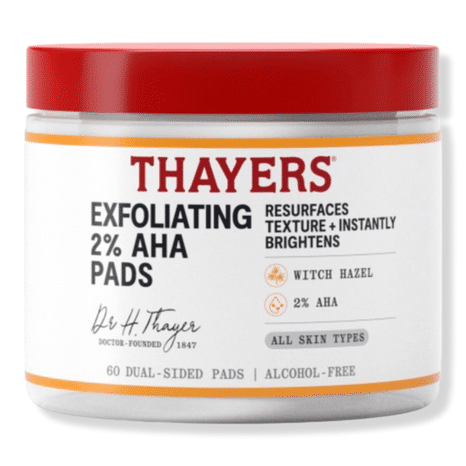Thayers Exfoliating 2% AHA Dual-Sided Pads