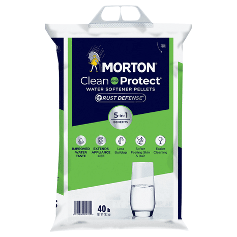 Morton Water Softener Pellets + Rust Defense