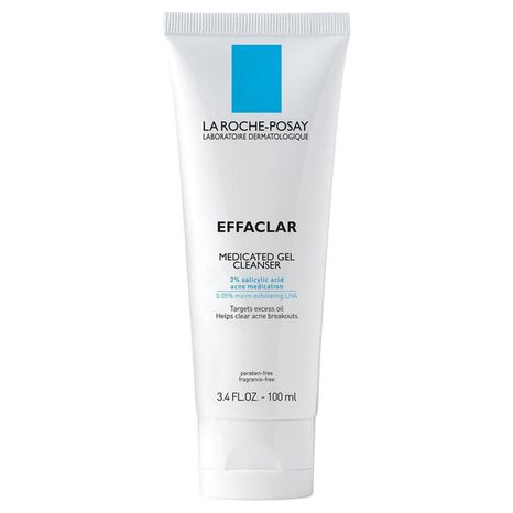 La Roche-posay Effaclar Salicylic Acid 2% Acne Medication Medicated Gel Cleanser Fragrance-free