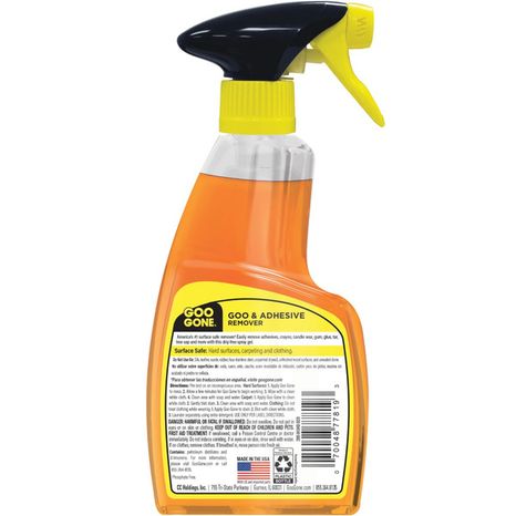 Goo Gone Goo & Adhesive Remover, Citrus Power, Spray Gel