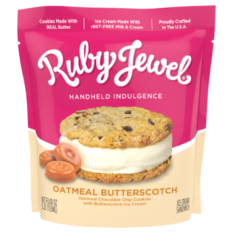 Ruby Jewel Oatmeal Butterscotch Ice Cream Sandwich