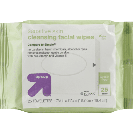 Up&Up Cleansing Facial Wipes, Sensitive Skin