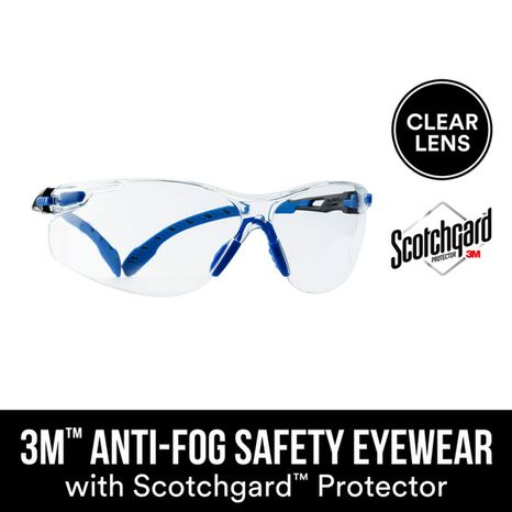 3M Scotchgard Plastic Anti-Fog Safety Glasses