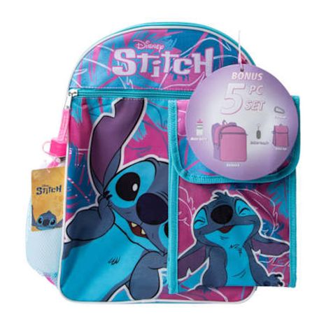 Disney Stitch Backpack 5-Piece Set