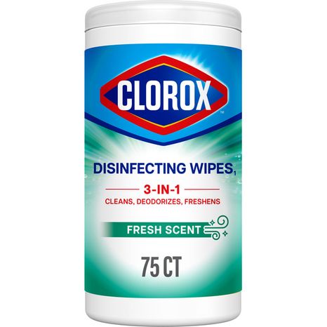 Clorox Disinfecting Wipes, Bleach Free Cleaning Wipes, Fresh Scent