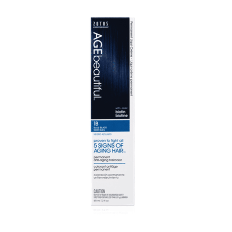 Zotos Professional Agebeautiful Permanent Anti-aging Haircolor Blue Black 1b