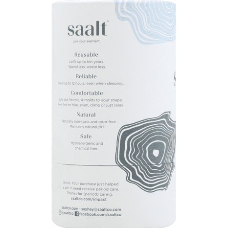 Saalt Menstrual Cup, Ocean Blue, Regular