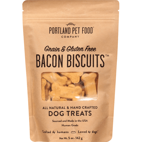 Portland Pet Food Dog Treats, Bacon Biscuits