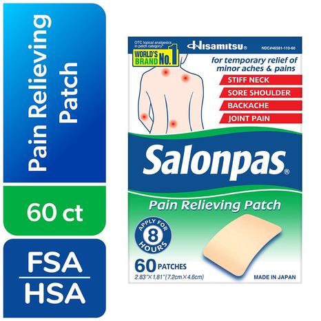 Salonpas Pain Relieving Patch - 2.83 x 1.81 in