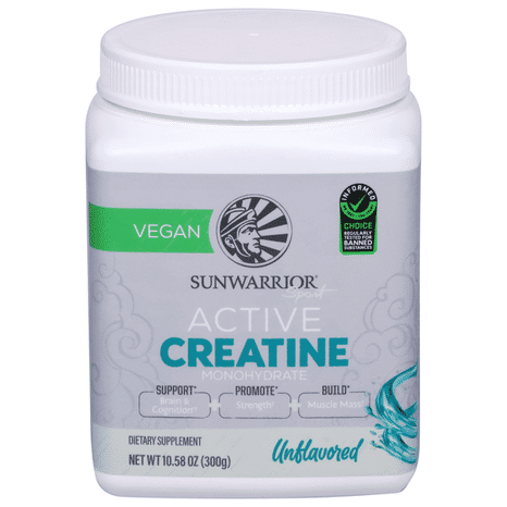 Sunwarrior Active Creatine, Monohydrate, Vegan, Unflavored