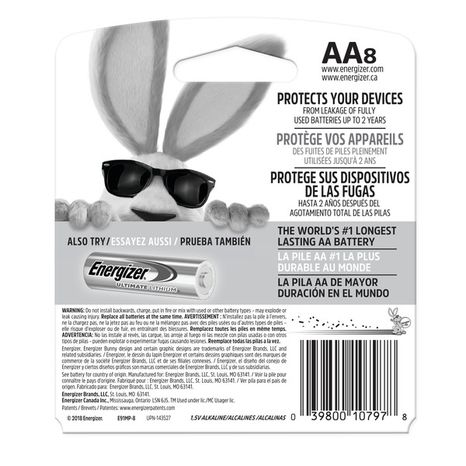 Energizer AA Batteries, Double A Alkaline Batteries