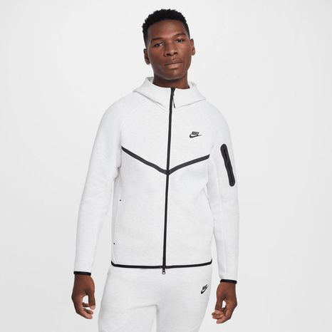 Nike Men's Tech Full-Zip Windrunner Hoodie, Medium - Birch Heather