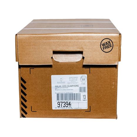 Small Chicken Leg Quarters, Halal (50-60 ct)