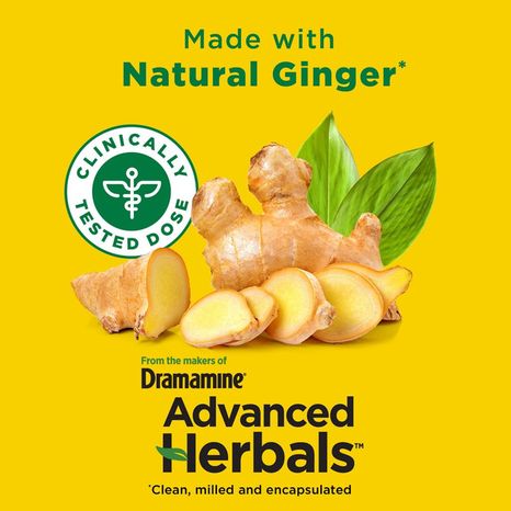 Dramamine Motion Sickness Relief Advanced Herbals Non-Drowsy