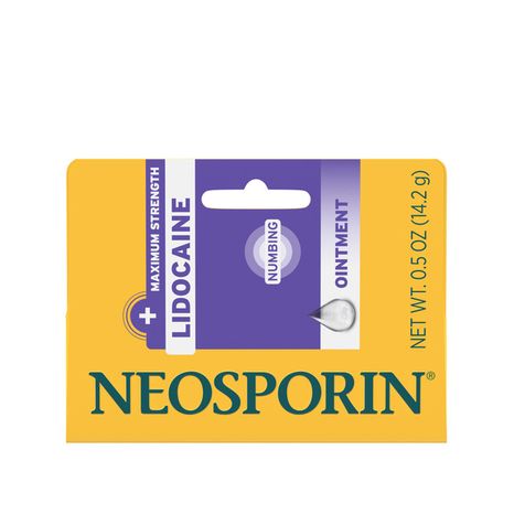 NEOSPORIN Lidocaine Pain Relief Triple Antibiotic Ointment, 0.5 oz