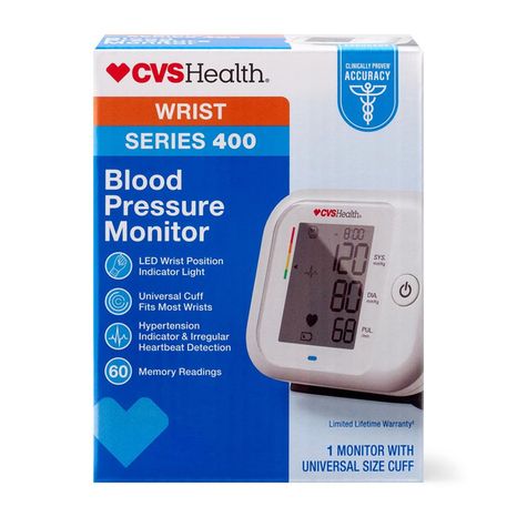 CVS Pharmacy Automatic Wrist Blood Pressure Monitor, One Size Fits All