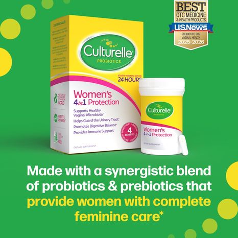 Culturelle Women's 4in1 Protection Dietary Supplement Vegetarian Capsules
