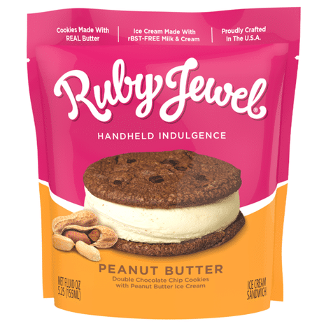 Ruby Jewel Peanut Butter Ice Cream Sandwich