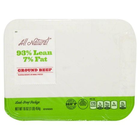 Market Pantry Beef, Ground, 93/7