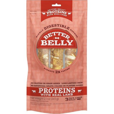 Better Belly Proteins With Real Lamb Large Roll Dog Treats