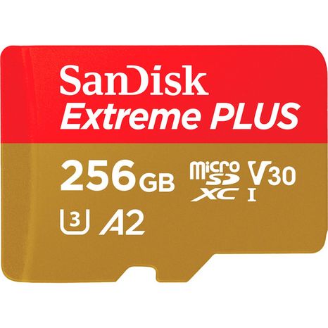 SanDisk Extreme PLUS microSDXC UHS-I Memory Card, 256GB