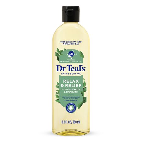 Dr Teal’s Bath & Body Oil, Eucalyptus & Spearmint Essential Oils