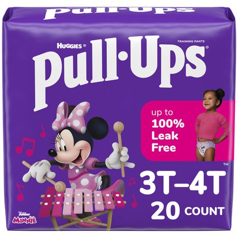 Pull-Ups Girls' Potty Training Pants, 3T-4T (32-40 lbs)