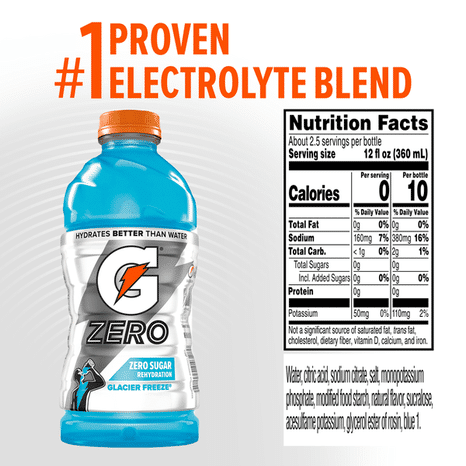 Gatorade Zero, Glacier Freeze