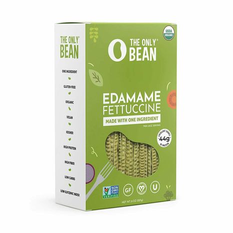 The Only Bean Edamame Fettuccine (Organic & Gluten Free) Pasta Noodles