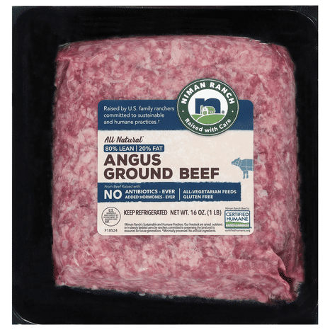 Niman Ranch All Natural 80/20 Angus Ground Beef