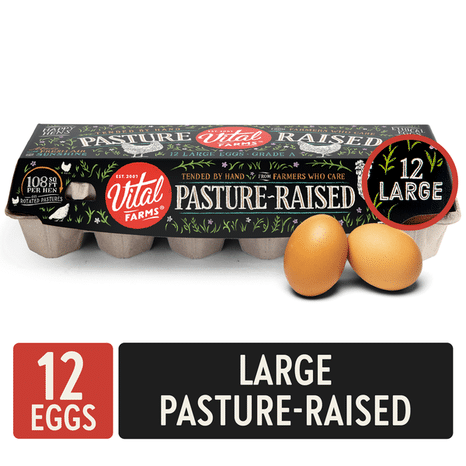 Vital Farms Pasture-Raised Large Grade A Eggs, 12 count