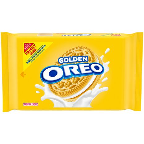 Oreo Golden Sandwich Cookies, Family Size 18.12 oz