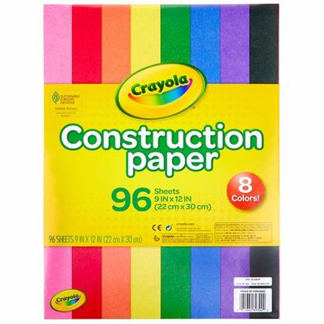 Crayola Construction Paper - 9 x 12 in