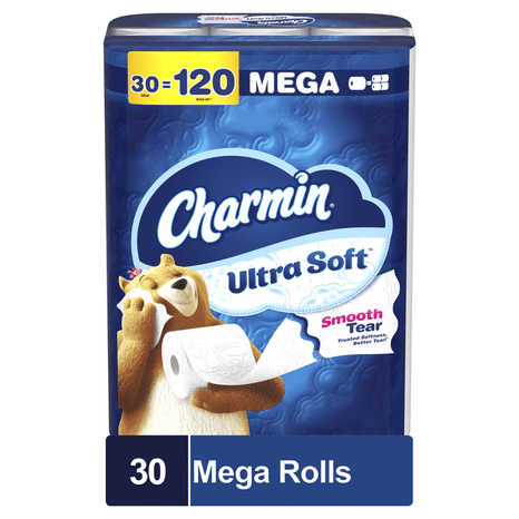 Charmin Ultra Soft Toilet Paper, Mega Rolls