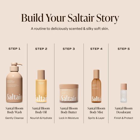 Saltair Skin Rejuvenating Serum Body Wash Santal Bloom