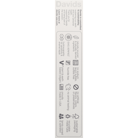 DAVID Sensitive + Whitening Natural Peppermint Toothpaste