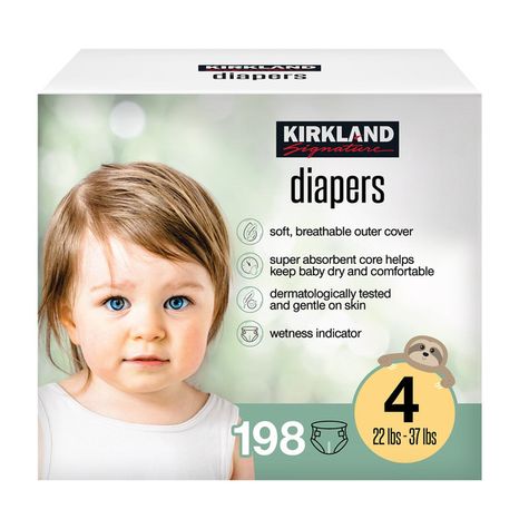 Kirkland Signature Diaper, Size 4
