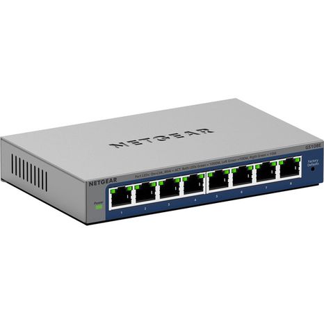 NETGEAR Plus Series 8-Port Gigabit Ethernet Switch - Gray