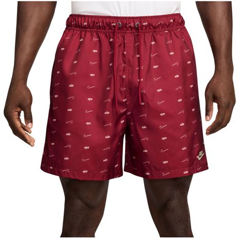Nike Men's Club Woven Allover Print CTB Flow Shorts, XL - Team Crimson