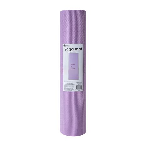 Series 8 Fitness Take it Slow Printed Yoga Mat - Purple