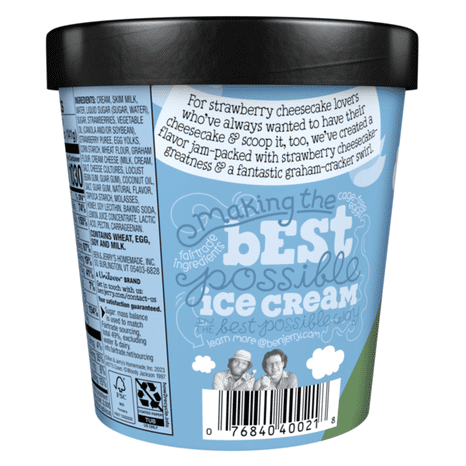 Ben & Jerry's Strawberry Cheesecake Ice Cream Pint