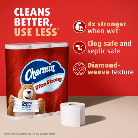 Charmin Ultra Strong Toilet Paper 6 Mega XXL Rolls