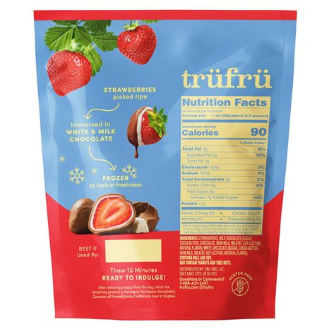 Tru Fru Milk + White Chocolate Frozen Fresh Strawberries