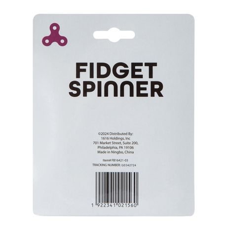 Five Below Metal Fidget Spinner, 2.91 x 0.51 x 2.91 Inch - Purple