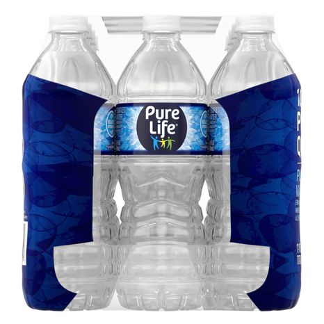 PURE LIFE Purified Water, 16.9 Fl Oz, Plastic Bottled Water (12 Pack)