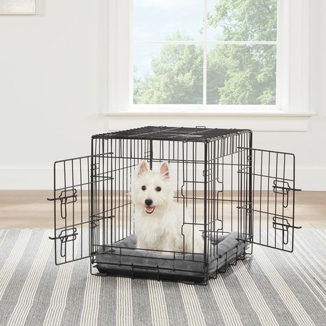 Top Paw Double Door Folding Wire Dog Crate