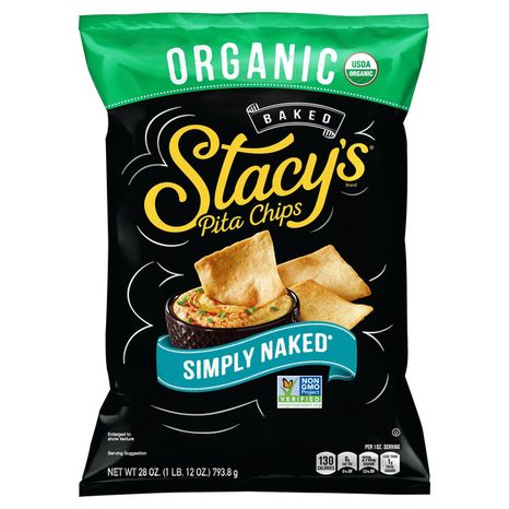 Stacy's Organic Baked Pita Chips, Sea Salt