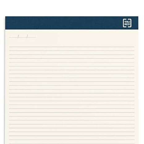 TRU RED Narrow Perforated Letter Writing Pads - Ivory